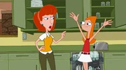 Candace enrolando sua mãe