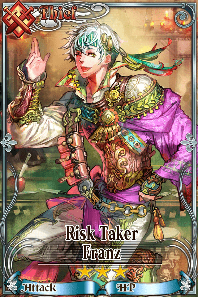 Risk taker. The Lady, the Mage and the Knight. The Mage and the Thieves. Risk Taker phrase.