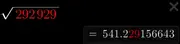 Square root of 292929