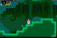 Znalezienie żabiego udka w jednej z wczesnych wersji gry.