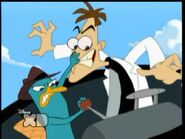 Perry with his archenemy, Dr. Doofenshmirtz