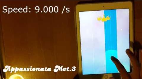 Fast ^ ^ MOST RESTLESS SONG in Piano Tiles 2 - Appassionata Mvt.3 3200 - World Record