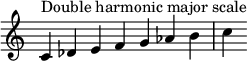 Дважды гармонический мажор и минор