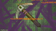 The Blighted Pickaxe Power in action.