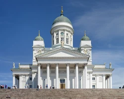 La cathédrale d'Helsinki, que Don Rosa représentera dans son histoire comme d'autres monuments de la ville.