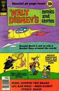 Couverture de Walt Disney's Comcis and Stories n°447 illustrant cette histoire.