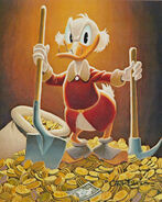 Peinture réalisée par Carl Barks.