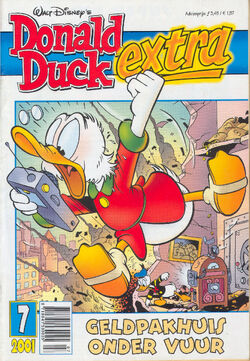 Couverture du magazine néerlandais  n°2001-07, dessinée par  et illustrant l'histoire.