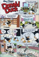 Première planche de l'histoire, telle que parue dans La Dynastie Donald Duck n°2.
