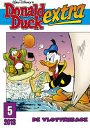Couverture de Donald Duck Extra n°2013-05 du 20 avril 2013 illustrant ce récit. Elle est dessinée par Jan-Roman Pikula.