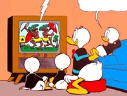 Le poste de télévision.