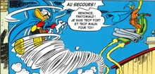 Géox piège Fantomiald grâce à des mini-tornades.