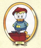 Le jeune Picsou, dessiné par Don Rosa, tel qu'il est dans l'histoire.