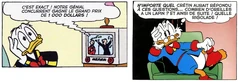 Donald dans  réagit de la même façon que son oncle Picsou face aux quiz télévisés.