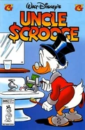 Couverture du comic book Uncle Scrooge n°305 dessinée par Santiago Scalabroni Ceballos, où fut publiée l'histoire pour la cinquième fois aux États-Unis.