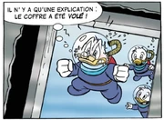  et  constatent le vol du coffre-fort du « Lucretia ».