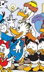 Géo Trouvetou dépassant à peine Gontran.