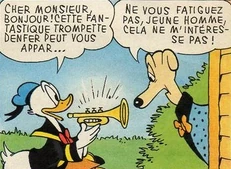 Le premier client de Donald, qu'il décrit comme étant un « fada ».