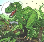 Le tyrannosaure, roi des reptiles tyrans.