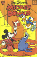 Couverture du comic book Mickey and Donald no4 où est parue pour la quatrième fois l'histoire aux États-Unis.