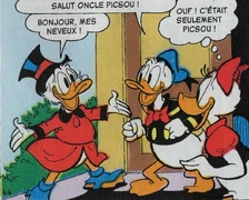 Picsou invite Daisy et Donald à son bal costumé.