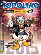Couverture de Topolino n°3084 du 6 janvier 2015 illustrant ce récit.