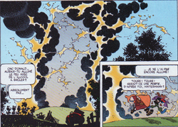 Brendon et  arrivant sur , sous les yeux de la .