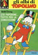 Couverture du magazine italien Albi della rosa / Albi di Topolino no990 dessinée par Giuseppe Perego.