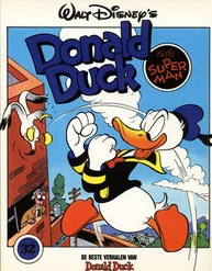 Couverture du magazine du Pays-Bas Donald Duck als superman illustrant cette histoire.