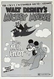 Affiche de Mickey postier du ciel