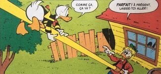 Géo présente sa nouvelle invention à Donald