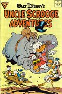 Couverture du magazine Uncle Scrooge Adventures no8 dessinée par Daan Jippes.