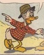 Le père possible de Bichou Duck, Abner Duck (selon les italiens).