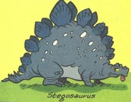 Stégosaure, herbivore au dos armé.