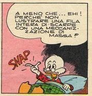 Le jeune Picsou dessiné par .