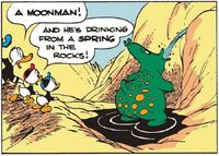 Créature vivant sur la Lune dans l'histoire de , Sprint galactique !