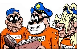 Gracié montrant l'album à ses petits-fils.