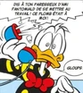 Picsou, furieux, appelle son neveu.