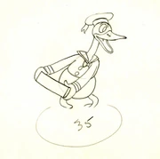 Crayonné pour le dessin animé.