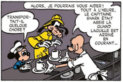 Ferdinand le barman renseigne Mickey et Dingo