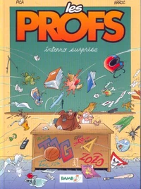Le premier tome de la série de bande dessinée Les Profs, Interro surprise, publié le 1er juillet 2000.