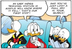 Les canards dans l'avion qui les menait à Manille.