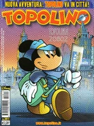 Couverture de Topolino n°2811 réalisée par Marco Ghiglione et illustrant le premier épisode de la série.