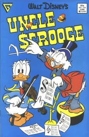 Couverture du comic book Uncle Scrooge n°218 réalisée par , où fut publiée l'histoire pour la troisième fois aux États-Unis.