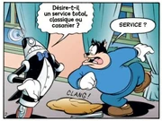  fait face au robot-majordome.