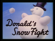 Le title card de Donald's Snow Fight.