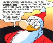 Picsou se montrant particulièrement auto-satisfait.