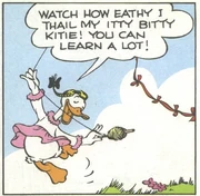 Donald habillé en fillette, provoque ses neveux...