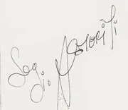 Signature de Sergio Asteriti