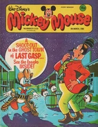 Couverture de la revue anglaise Mickey Mouse n°229 illustrant cette histoire.